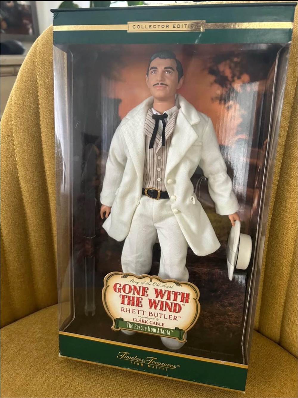 Gone With The Wind Rhett Butler Collector Barbie Doll - White Outfit